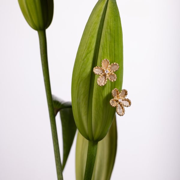 JASMINE EARRINGS WITH DIAMONDS