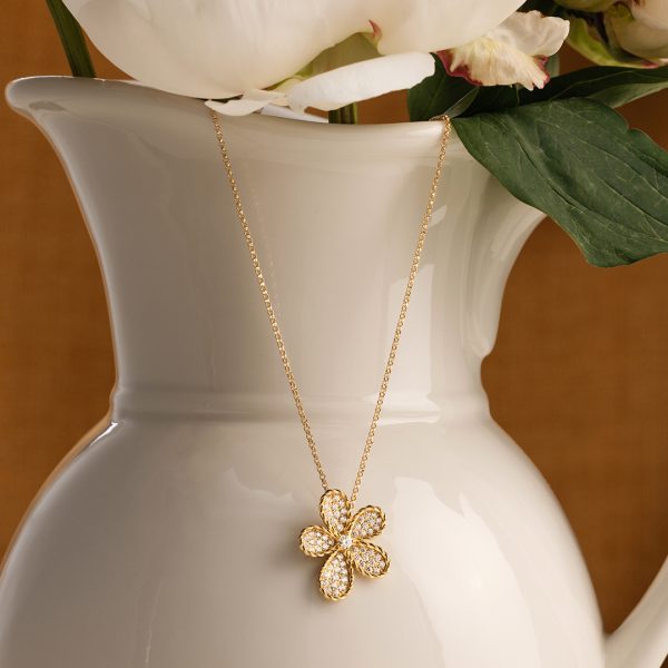 JASMINE NECKLACE WITH DIAMONDS