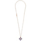 PRINCESS FLOWER NECKLACE WITH DIAMONDS AND LAPIS
