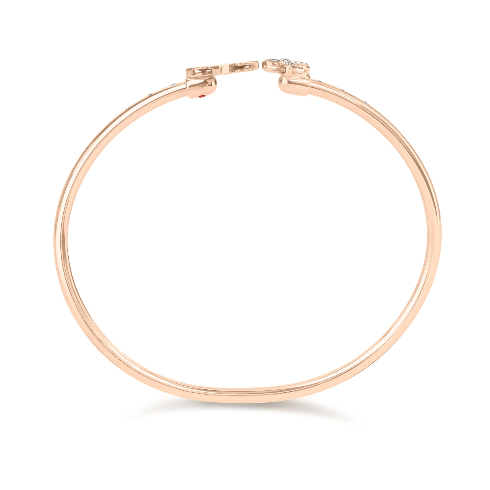 PRINCESS FLOWER BANGLE FOR CAROUSEL WITH DIAMONDS