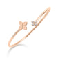 PRINCESS FLOWER BANGLE FOR CAROUSEL WITH DIAMONDS