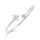 PRINCESS FLOWER BANGLE FOR CAROUSEL WITH DIAMONDS