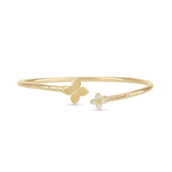 PRINCESS FLOWER BANGLE FOR CAROUSEL WITH DIAMONDS