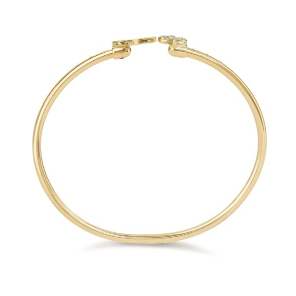 PRINCESS FLOWER BANGLE FOR CAROUSEL WITH DIAMONDS