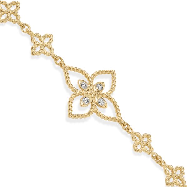 PRINCESS FLOWER BRACELET FOR CAROUSEL WITH DIAMONDS