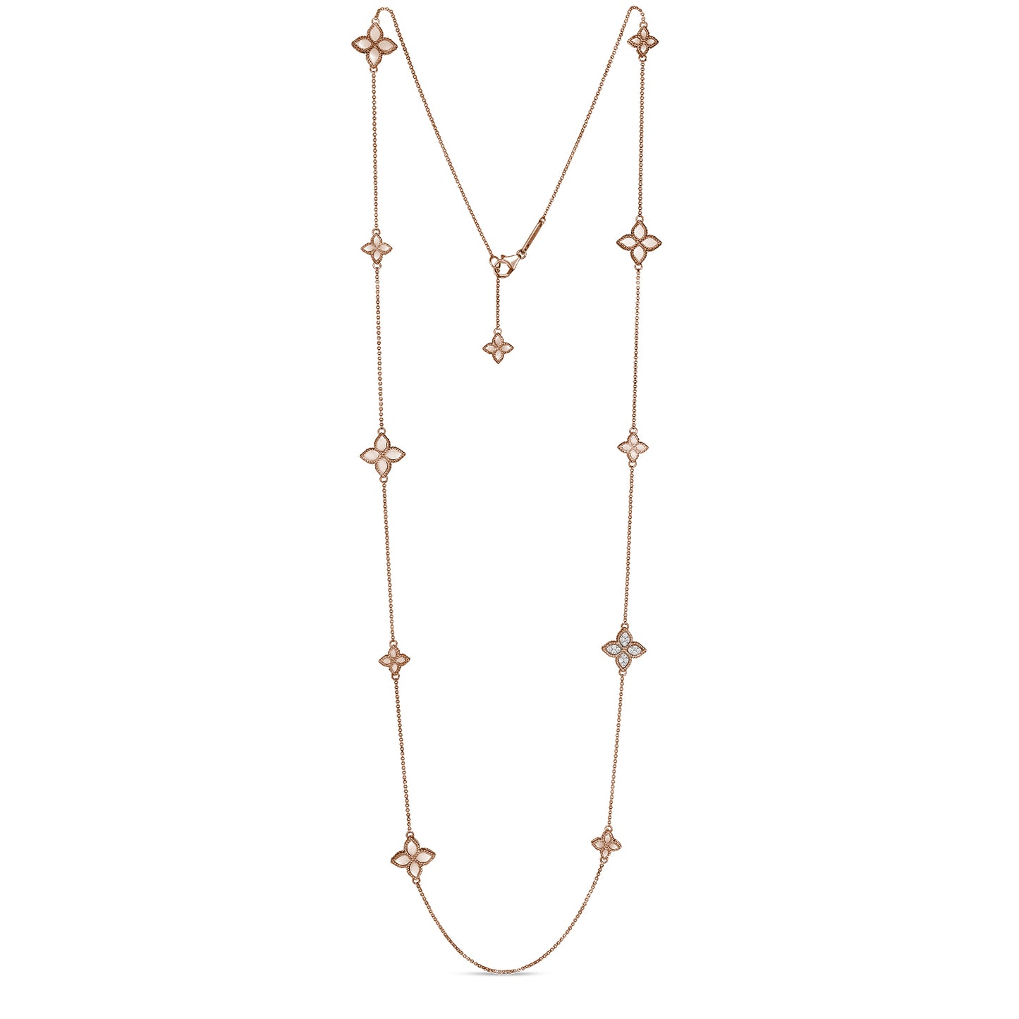 PRINCESS FLOWER NECKLACE WITH DIAMONDS
