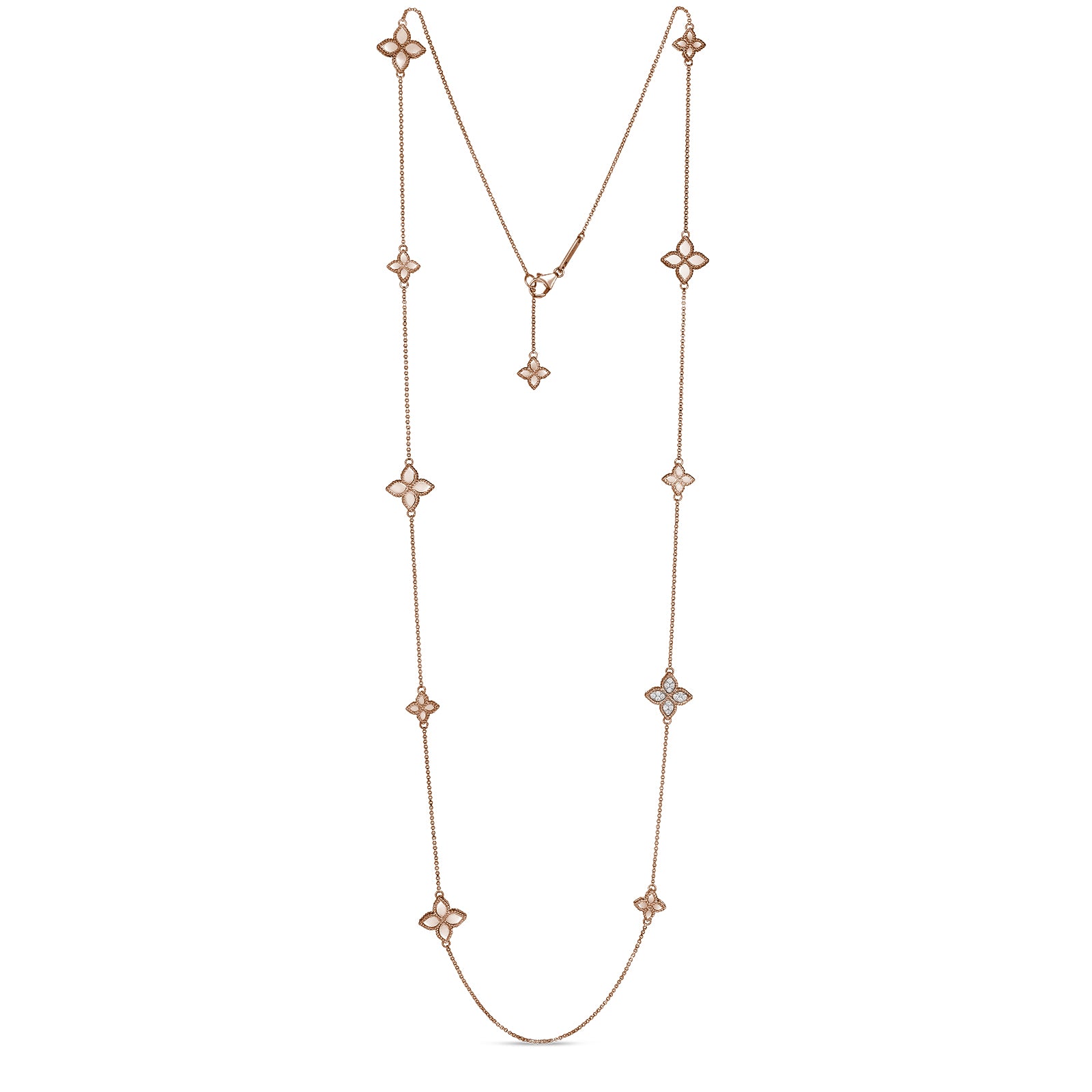 PRINCESS FLOWER NECKLACE WITH DIAMONDS