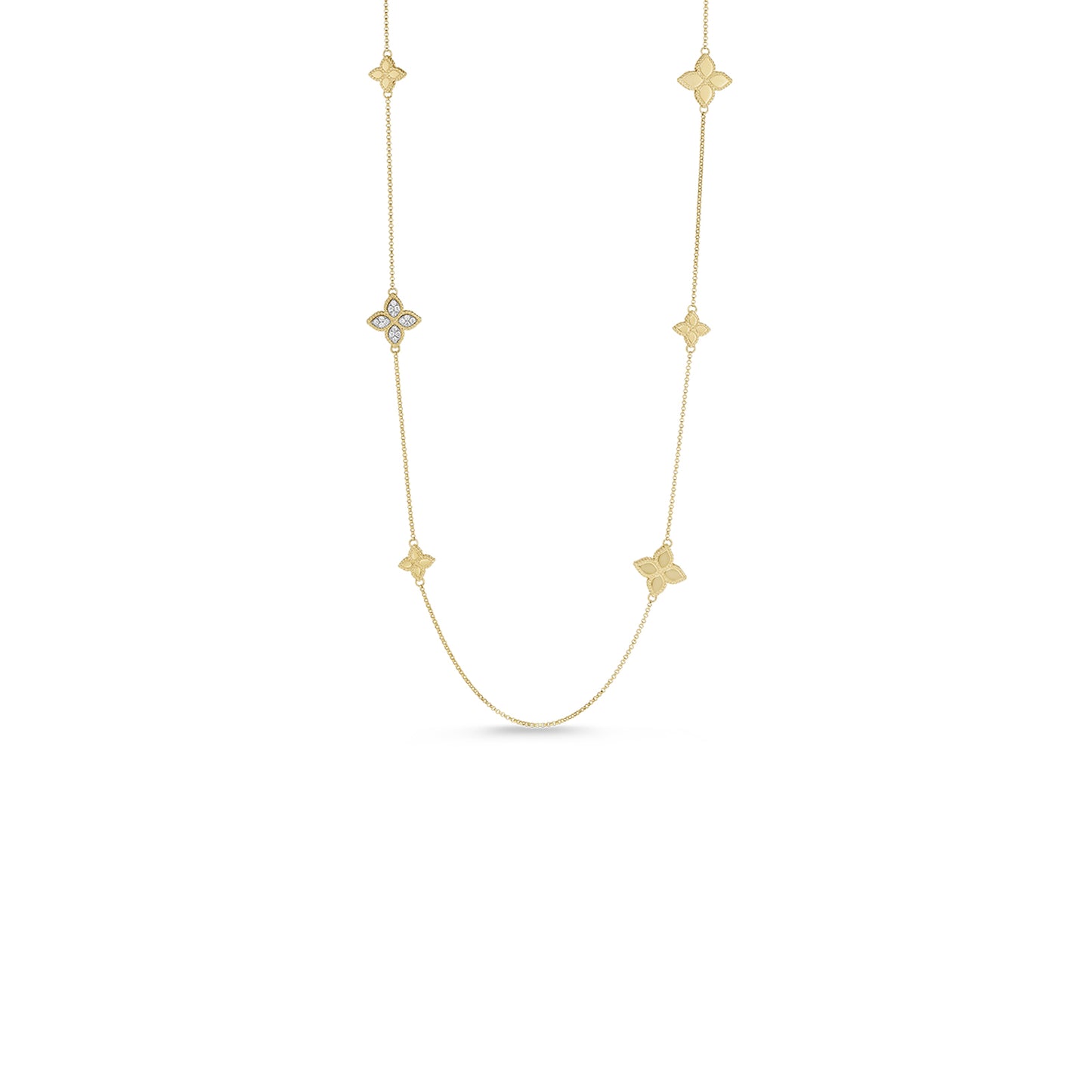 PRINCESS FLOWER NECKLACE WITH DIAMONDS