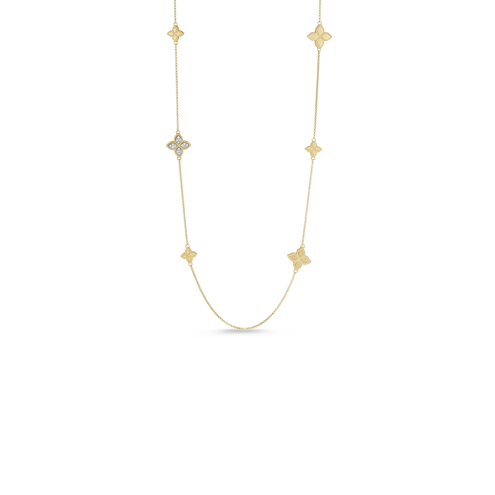 PRINCESS FLOWER NECKLACE WITH DIAMONDS
