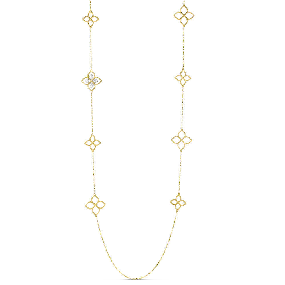 PRINCESS FLOWER NECKLACE WITH DIAMONDS