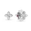 PRINCESS FLOWER EARRINGS FOR CAROUSEL WITH DIAMONDS