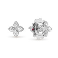 PRINCESS FLOWER EARRINGS FOR CAROUSEL WITH DIAMONDS