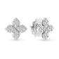 PRINCESS FLOWER EARRINGS FOR CAROUSEL WITH DIAMONDS