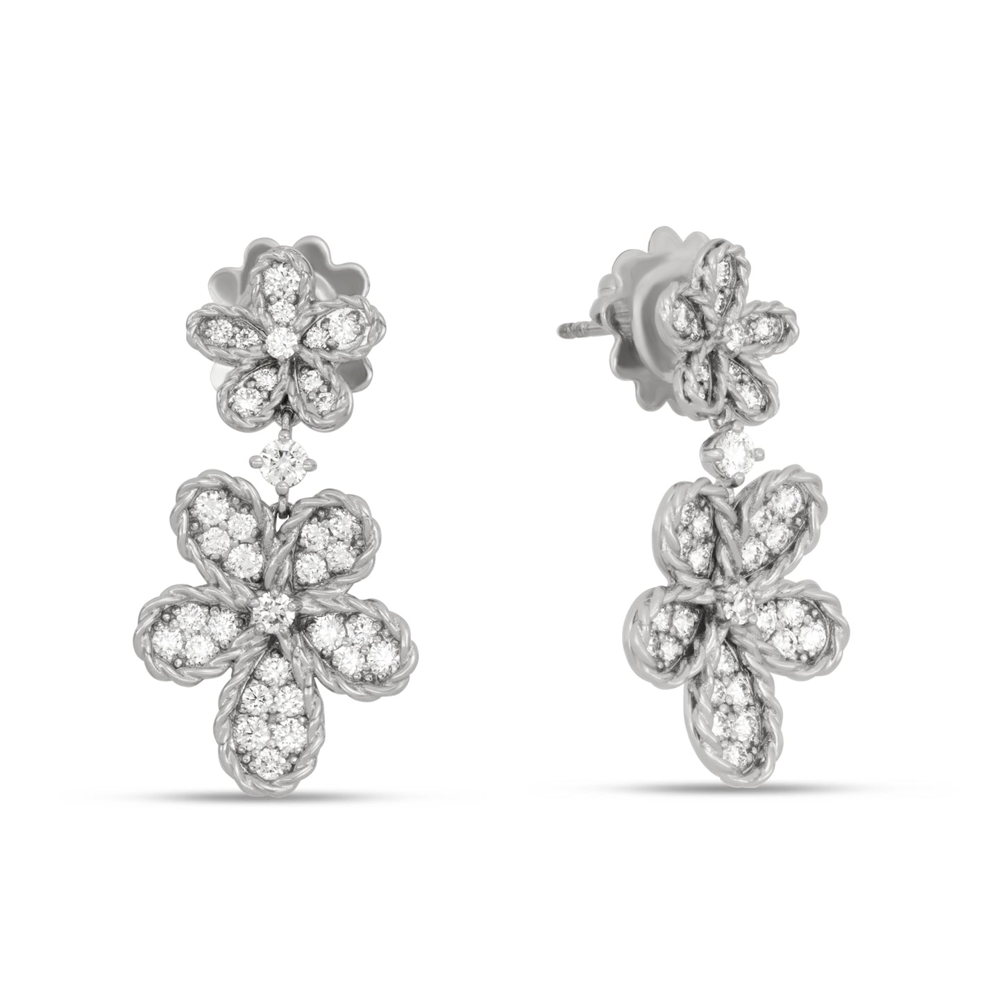 JASMINE EARRINGS WITH DIAMONDS