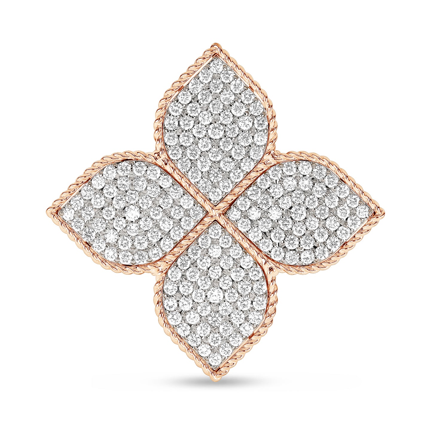 PRINCESS FLOWER RING WITH DIAMONDS