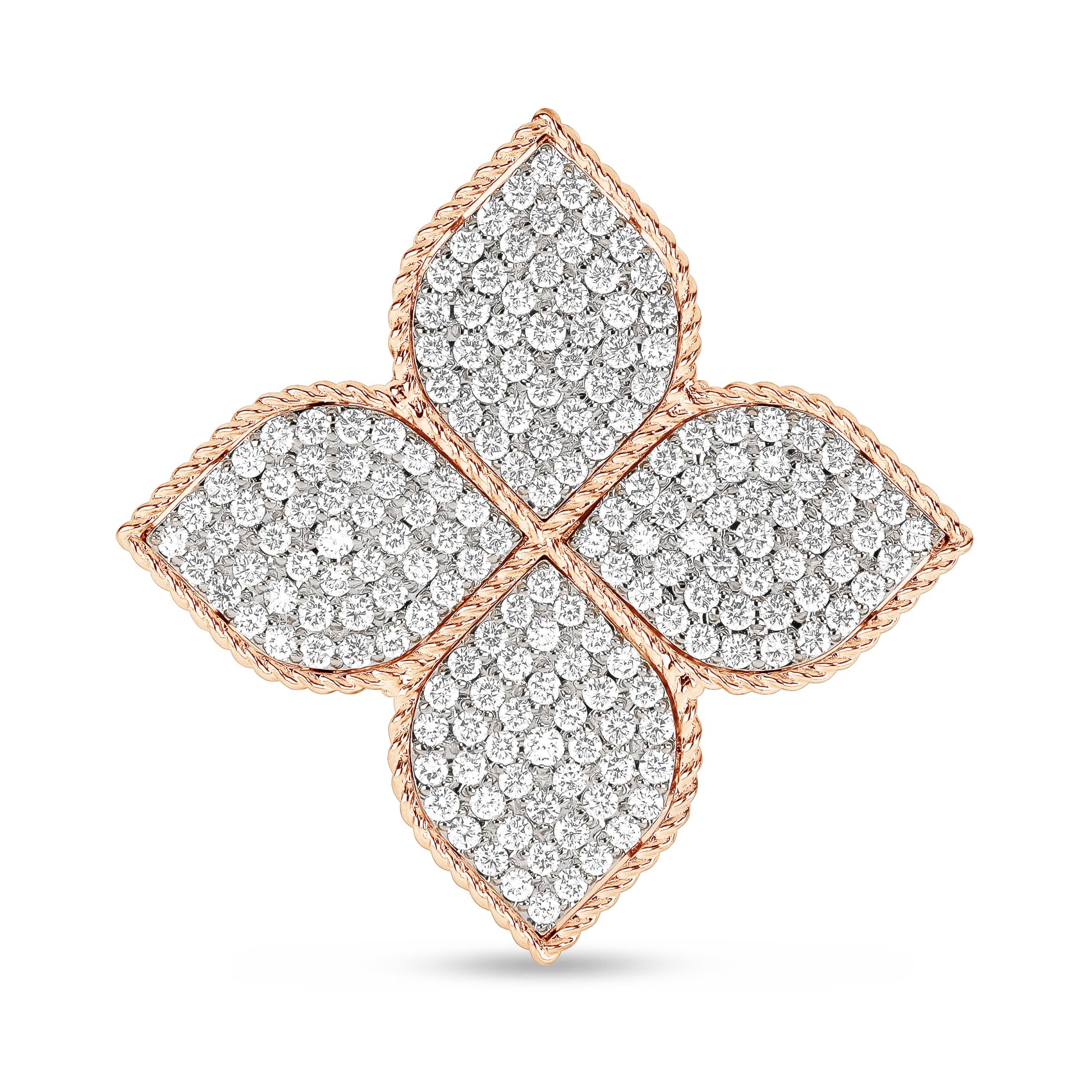 PRINCESS FLOWER RING WITH DIAMONDS