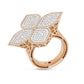 PRINCESS FLOWER RING WITH DIAMONDS
