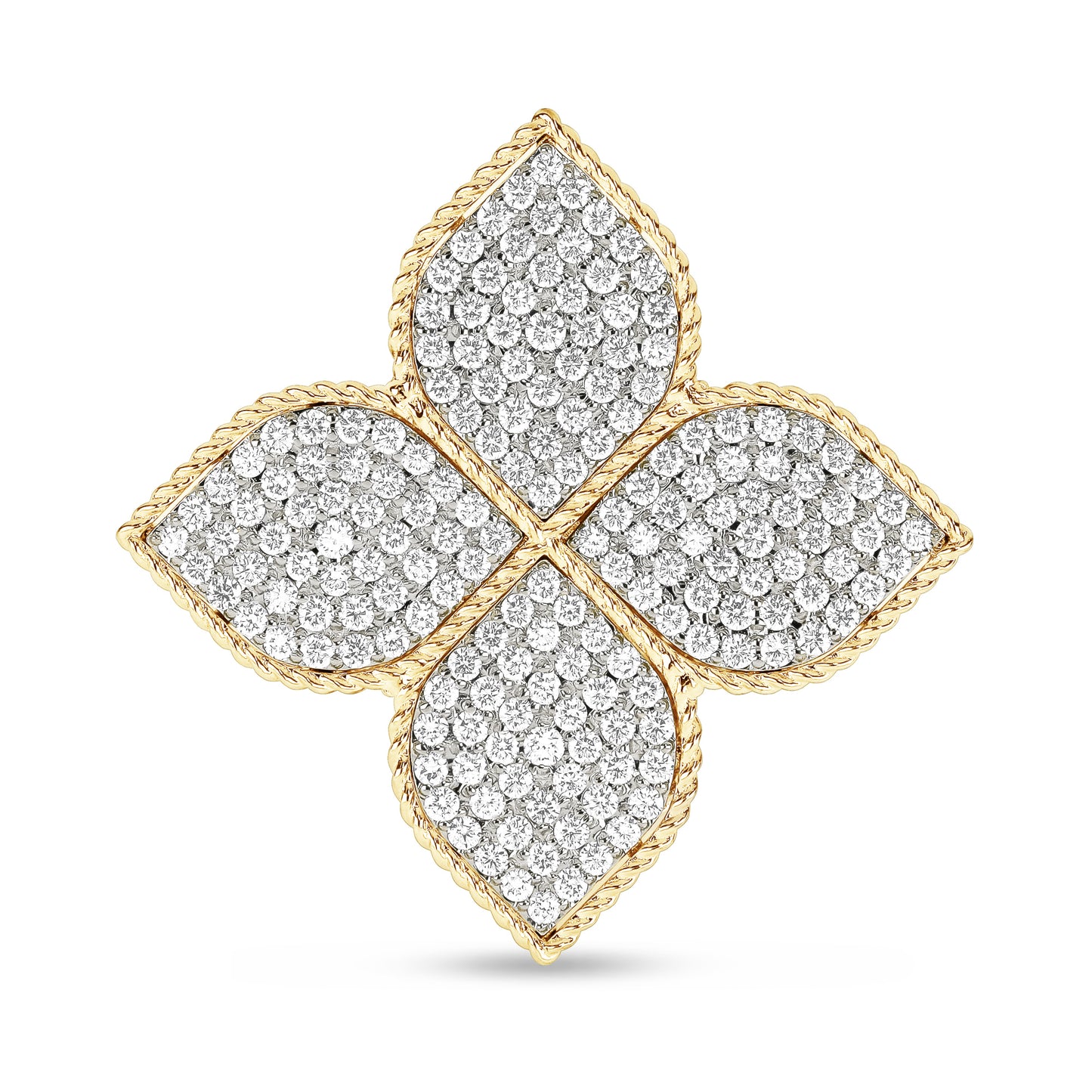 PRINCESS FLOWER RING WITH DIAMONDS
