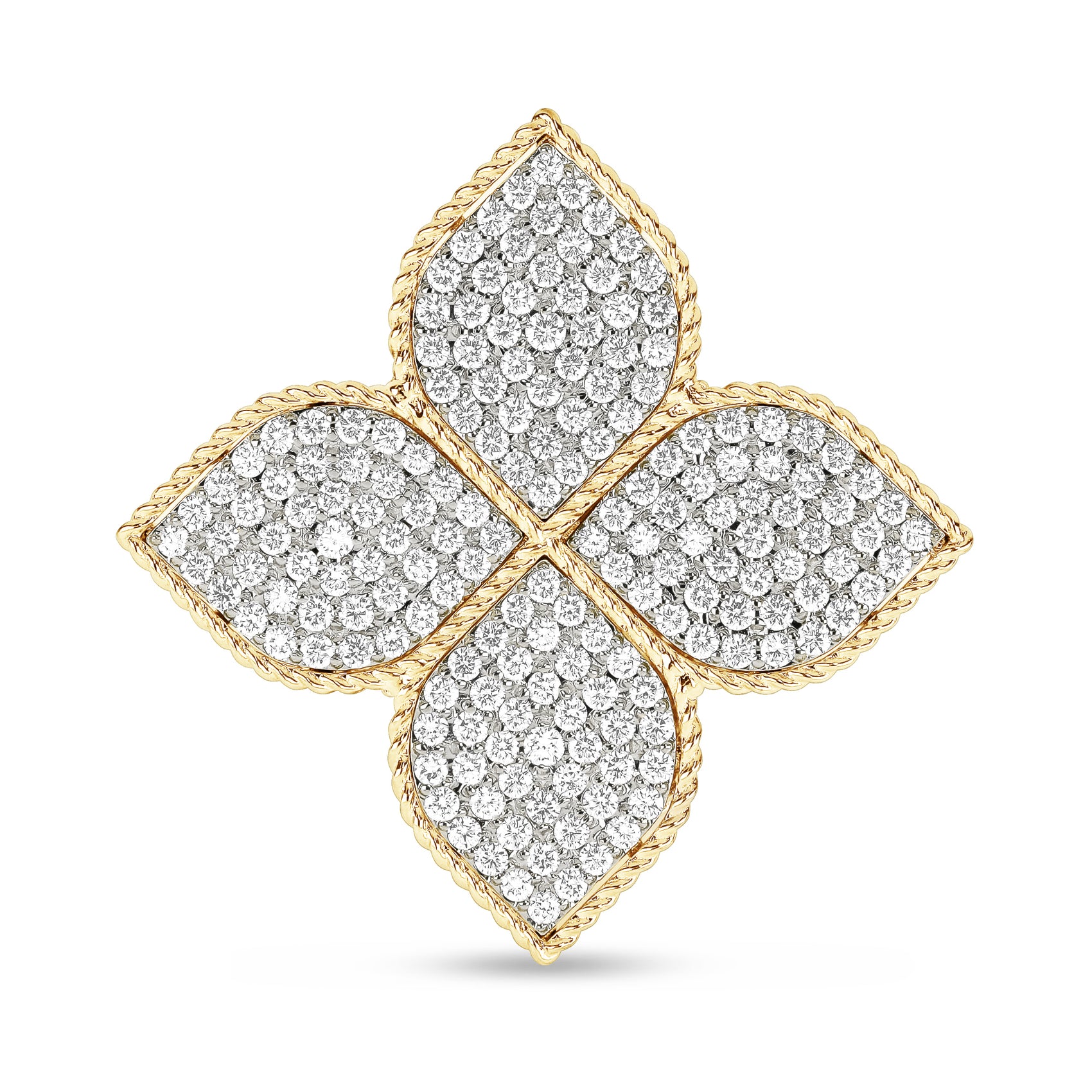 PRINCESS FLOWER RING WITH DIAMONDS