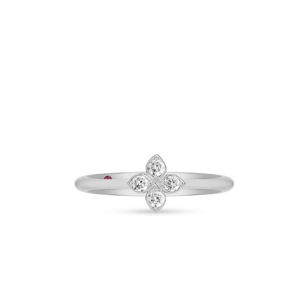 PRINCESS FLOWER RING FOR CAROUSEL WITH DIAMONDS