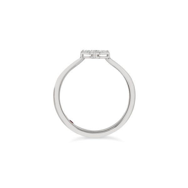 PRINCESS FLOWER RING FOR CAROUSEL WITH DIAMONDS