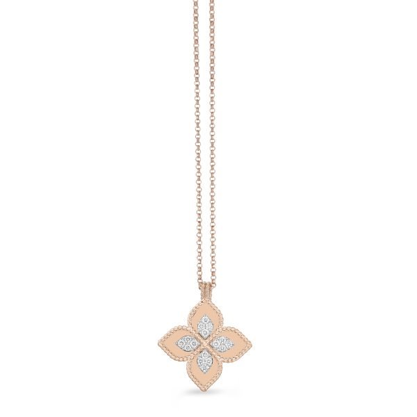 PRINCESS FLOWER NECKLACE  WITH DIAMONDS