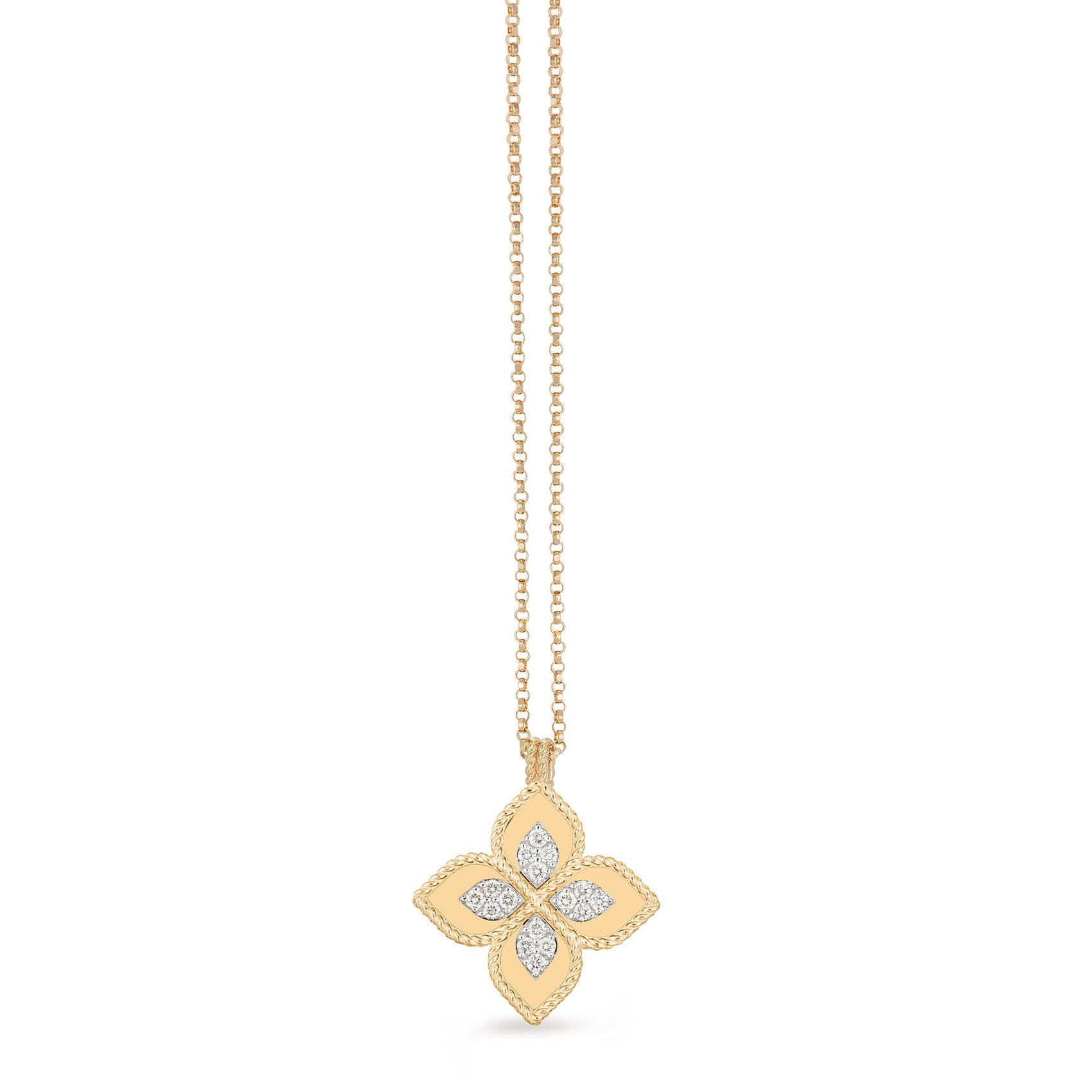 PRINCESS FLOWER NECKLACE  WITH DIAMONDS
