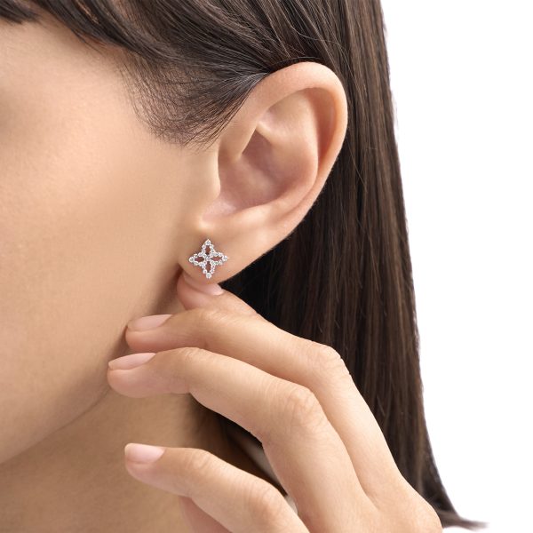 DIAMOND PRINCESS EARRINGS FOR CAROUSEL WITH DIAMONDS