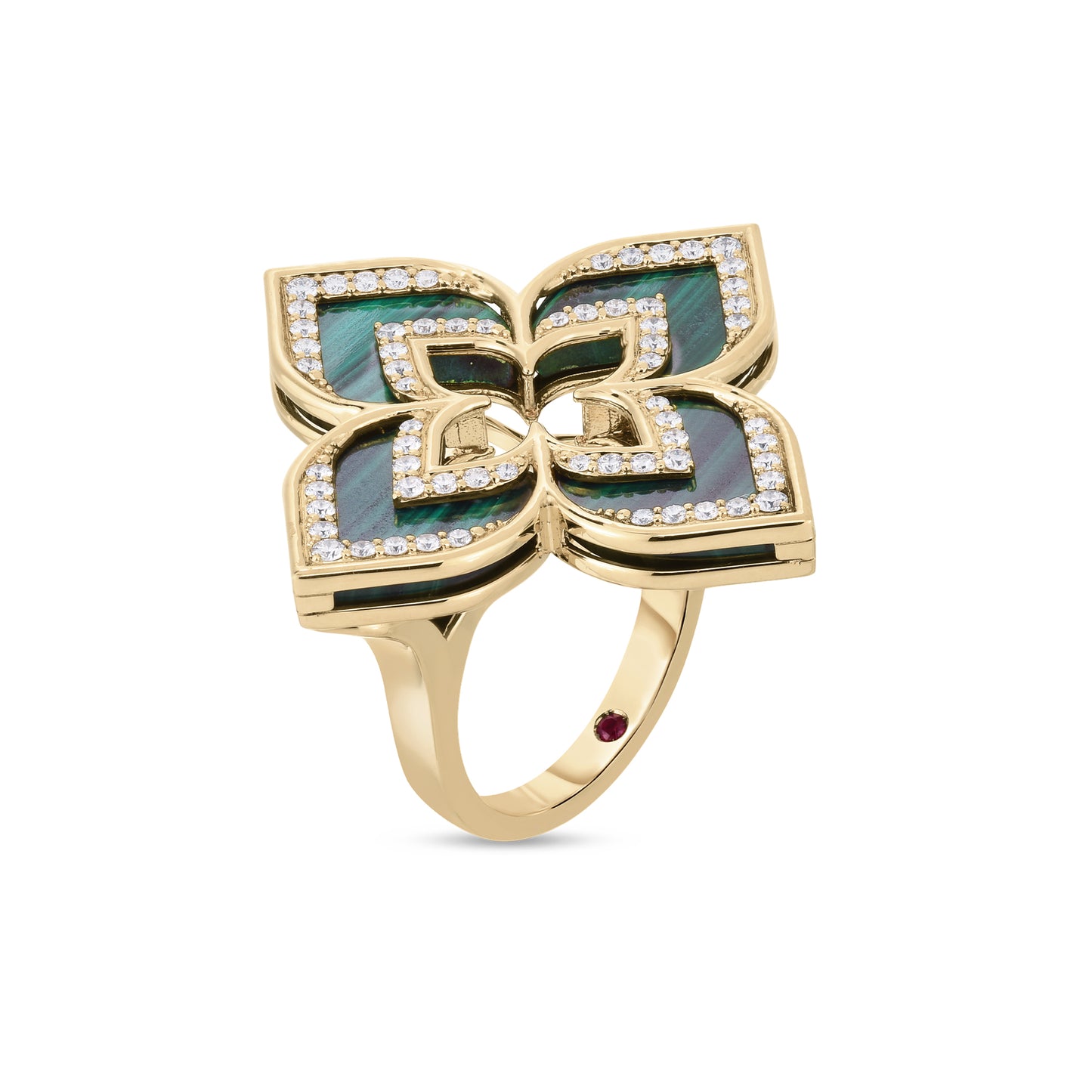 VENETIAN PRINCESS RING WITH DIAMONDS AND LAPIS