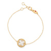 VENETIAN MEDALLIONS BRACELET FOR CAROUSEL WITH DIAMONDS, MOTHER OF PEARL AND BLACK JADE