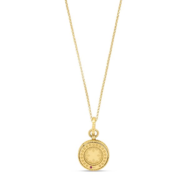 VENETIAN MEDALLIONS COLLAR WITH DIAMONDS AND LAPIS