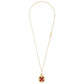 VENETIAN MEDALLIONS COLLAR WITH DIAMONDS AND RED AGATE