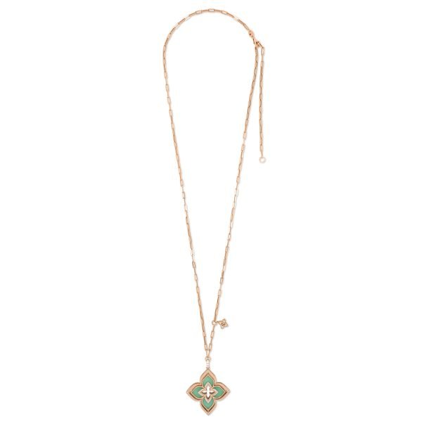 VENETIAN PRINCESS COLLAR WITH DIAMONDS AND CHRYSOPRASE
