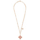 VENETIAN PRINCESS COLLAR WITH DIAMONDS AND RHODONITE