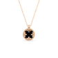 VENETIAN MEDALLIONS NECKLACE FOR CAROUSEL WITH DIAMONDS, MOTHER OF PEARL AND BLACK JADE