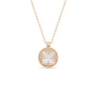 VENETIAN MEDALLIONS NECKLACE FOR CAROUSEL WITH DIAMONDS, MOTHER OF PEARL AND BLACK JADE