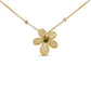 JASMINE NECKLACE WITH DIAMONDS AND GREEN TOURMALINE