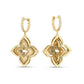 VENETIAN PRINCESS EARRINGS WITH DIAMONDS AND CHRYSOPRASE