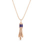 ART DECO NECKLACE WITH LAPIS LAZULI AND DIAMONDS