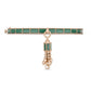 ART DECO BANGLE WITH MALACHITE AND DIAMONDS