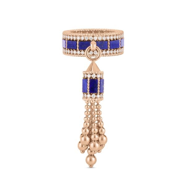 ART DECO RING WITH LAPIS LAZULI AND DIAMONDS