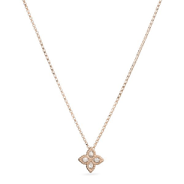 PRINCESS FLOWER NECKLACE WITH DIAMONDS