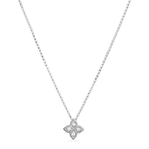 PRINCESS FLOWER NECKLACE WITH DIAMONDS