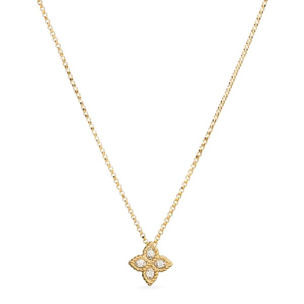 PRINCESS FLOWER NECKLACE WITH DIAMONDS