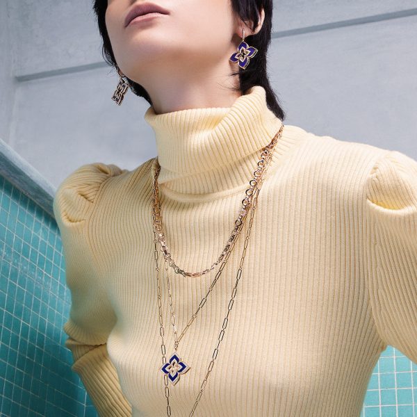 VENETIAN PRINCESS NECKLACE WITH DIAMONDS AND LAPIS