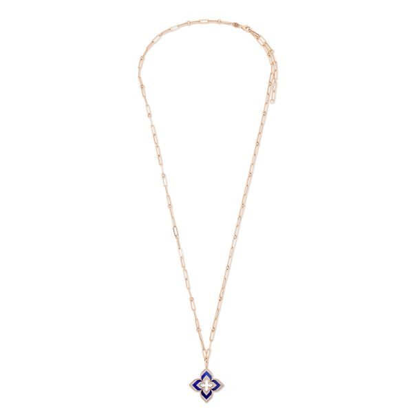 VENETIAN PRINCESS NECKLACE WITH DIAMONDS AND LAPIS