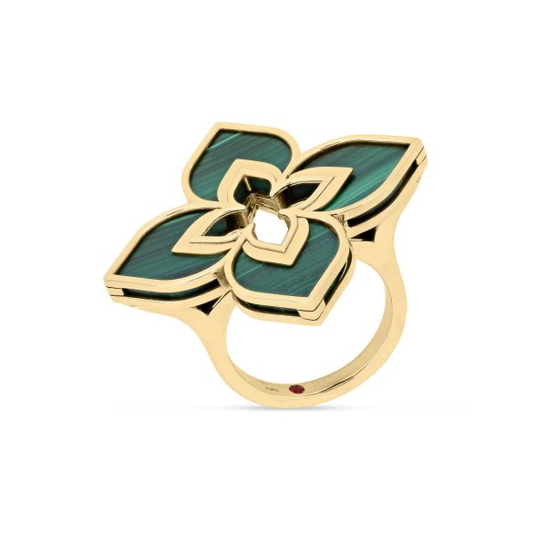 VENETIAN PRINCESS RING WITH MALACHITE