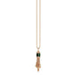 ART DECO NECKLACE WITH MALACHITE AND DIAMONDS
