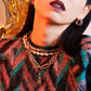 ART DECO NECKLACE WITH BLACK JADE AND DIAMONDS