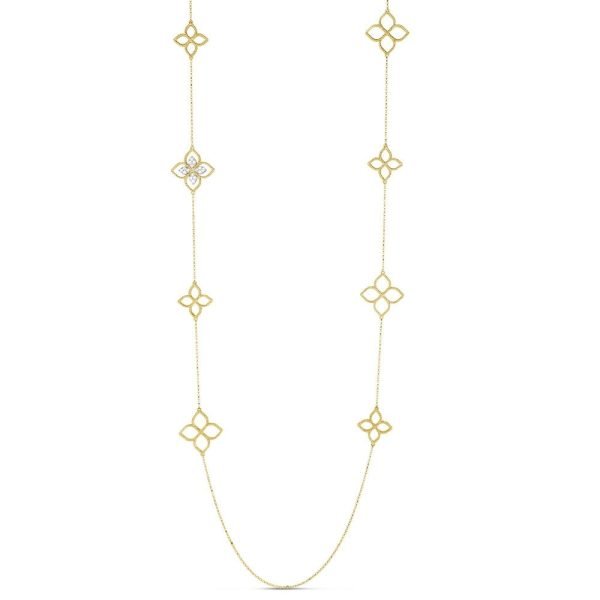 PRINCESS FLOWER NECKLACE WITH DIAMONDS